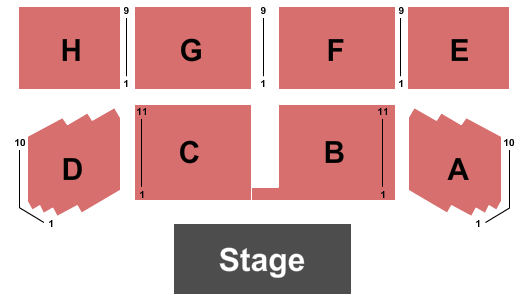 Grand Falls Casino seating chart