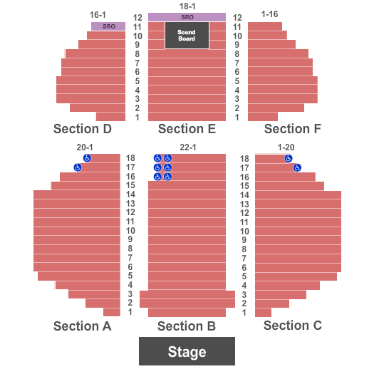 Riverdome At Horseshoe Casino seating chart