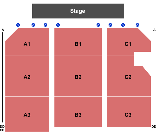 Xcite Center At Parx Casino and Racing seating chart